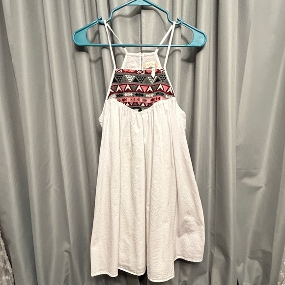 Altar’d State ivory shift boho mini dress / tunic Small 0901 - Picture 1 of 10